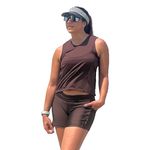 Bermuda para treino Bolso Café