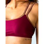 Top para treino Sky Carmim Gold