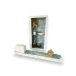 Kit Nicho Banheiro Box e Prateleira Angelus 27x47