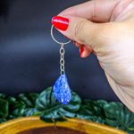 Chaveiro De Cristal Sodalita Azul 