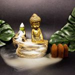 Incensário Cascata Pedra Buda Chines Zen 