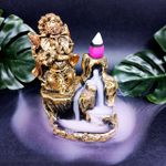 Incensário Cascata Ganesha Pequeno + 5 incensos cone de Brinde.
