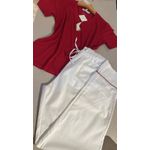 Basic longo | Branco & Vermelho
