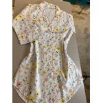 Chemise Mangas 3x4 com Flores