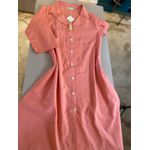 Chemise Mangas 3x4 Linho Rosa