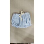 Tapa Fralda Listrado Fino Azul Bebê e Branco
