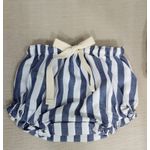 Tapa Fralda Listrado Azul Jeans