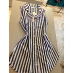Chemise Cavada Listrado Azul Jeans