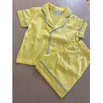 Conjunto Curto Tradicional Masculino Amarelo