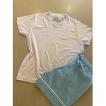 Conjunto Curto Básico Vichy Azul