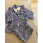 Conjunto Curto Babadinho Vichy Azul