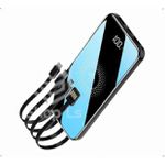  Carregador Portátil Sem Fio Indução Power Bank 10.000mah Peining