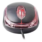 Mouse Exbom MS-9 Preto Com Led Vermelha