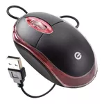 Mouse Exbom MS-9 Preto Com Led Vermelha