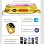 Smartwatch Gold serie 9 ultra WS09 ultra