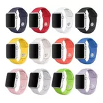 Pulseira Silicone Sport Lisa Para Apple Watch 38/40/41/42/44/45mm