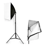 Kit Estúdio Tripé Iluminação Softbox 40x40 E27 Youtuber 110v/220v (bivolt