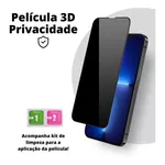 Película 3d Privacidade iPhone x / 15 Pró Max