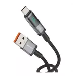 Cabo Carregador Turbo Tipo-c Reforçado Trançado 66w Usb-c Cor Preto