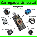 Carregador Portátil Power Bank Indução Magnético 10000ma