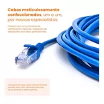 Cabo De Rede 10m Ethernet Lan Rj45 Cat5e C/ 10 Metros