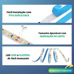 Fita Led Rgb 5050 5m Resistente a Poeira + Fonte Alimentação+Brinde