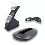 Carregador 2 Controles Ps4 Playstation 4 Duplo Base Dock Led