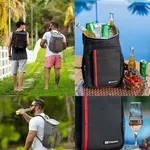 Mochila Térmica Bolsa Termowave Cooler Caixa Para Bebidas Praia Viagem Bag Cor Preto original
