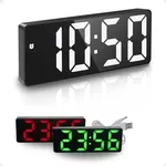 Relógio Digital De Mesa Led Com Data E Alarme Relógio Led Visor 12/24h 