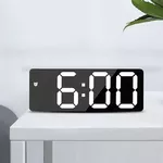 Relógio Digital De Mesa Led Com Data E Alarme Relógio Led Visor 12/24h 