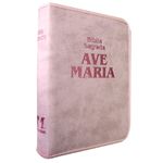 BÍBLIA AVE MARIA ZÍPER MÉDIA ROSA - STRIKE