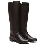 Bota Montaria Feminina de Couro Café Aurora