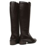 Bota Montaria Feminina de Couro Café Aurora