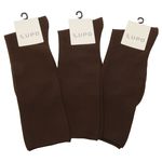 Kit 3 Meias Cano Longo Clássica Social Lupo Café