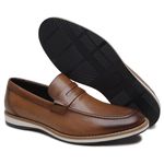 Sapato Casual Masculino em Couro Damasco Elias
