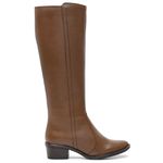 Bota Montaria Feminina de Couro Caramelo Aurora