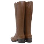 Bota Montaria Feminina de Couro Caramelo Aurora