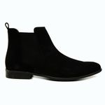 Bota Masculina de Camurça Chelsea Preto 