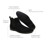 Bota Masculina de Camurça Chelsea Preto 