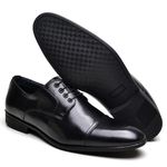 Sapato Social Masculino em Couro Preto Théo 
