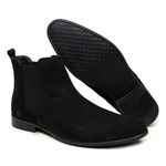 Bota Masculina de Camurça Chelsea Preto 