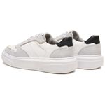 Tênis Casual Masculino em Couro Branco Polo 
