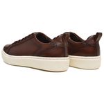 Tênis Casual Masculino em Couro Pinhão Yaris 