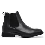 Bota Chelsea Couro Preto Adam