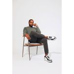 Tênis Casual Bold Sneaker Em Couro Branco/Preto