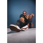 Tênis Casual Bold Sneaker Em Couro Branco/Caramelo
