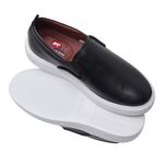 Slip On Couro Preto Cloud