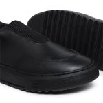 Tênis Core All Black Couro Preto Sola Preta 
