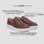 Sapato Masculino Mocassim Master Couro Café Sola Alta Branca Berlutini 