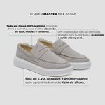 Sapato Loafer Mocassim Master Camurça Gelo